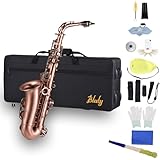 Btuty Saxophone alto E-Flat Red Bronze, High F#, incrustations