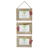 Nicola Spring Cadre pour 3 Photos en Bois - à accrocher