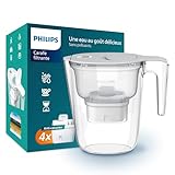 Philips Water Carafe filtrante +4 cartouches filtrantes