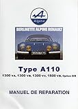 Berlinette Alpine Renault type A110: Manuel de réparation