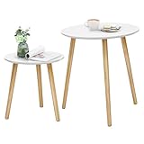 SONGMICS Table Basse Ronde, Table de Salon Moderne
