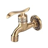 Robinet d'eau Froide Laiton Antique Mural Montage Levier
