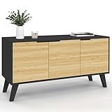 IDMarket - Buffet Bas scandinave 113 cm FINN 3 Portes