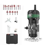 Hancaner Défonceuse à bois 800 W 0-33,000rpm/min avec