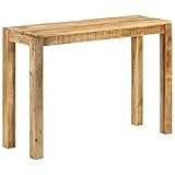 vidaXL Bois de Manguier Brut Table Console Table de