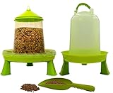 Mangeoire poules 2 kg, abreuvoir poules 3 L et pelle