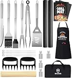 MUJUZE 21 Pcs Accessoire Barbecue,Ustensiles Barbecue