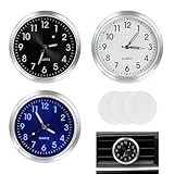 Lot de 3 Horloge Voiture Tableau de Bord, Horloges