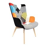 HOME DECO FACTORY, Fauteuil Style Scandinave pour Salon,