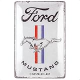 Nostalgic-Art Plaque vintage, Ford Mustang - Horse