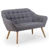 Menzzo Scandinave Canapés, Tissu, Gris Clair, 83