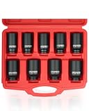 Lot de 9 douilles à impact 1/2" 29 30 31 32 33 34 35