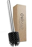 ovimar Aro Silver Brosse WC en silicone avec réservoir