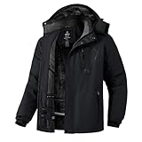 Wantdo Homme Veste de Ski Montagne Outdoor Manteau