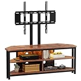 Dripex Meuble TV avec Support Réglable et LED pour