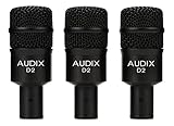 AUDIX D2 TRIO 3-Piece Drum Microphone Package with