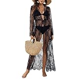 MIXIDON Dentelle Cardigan Kimono Floral Dentelle Kaftan