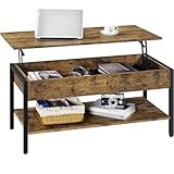 Yaheetech Table Basse avec Plateau Relevable Table