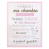 HOME DECO KIDS - Hd2352 - Cadre Les Regles de La Chambre