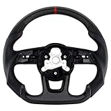 Acclcors Volant en fibre de carbone, Poignée en cuir