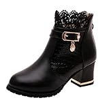Femme Bottines Chelsea, Hiver Bottines Plateforme Talon