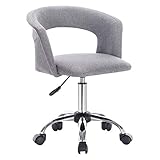 WOLTU BS30hgr Chaise de Bureau Tabouret à Roulette