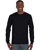 Gildan T- Shirt à Manches Longues en Coton Ultra, Noir,