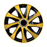 Lot de 4 enjoliveurs Drift Extra Centurion - Doré/noir