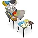 Menzzo Geoplus, Tissu, Multicolore, Dimensions: Fauteuil