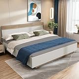 Sapgaks Lit 160x200 avec Lattes et tête de lit,lit