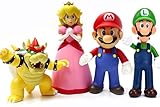 4pcs/Set Super Mario Toys - Mario & Bowser & Princess