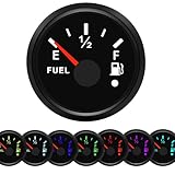 Geloo 0-190Ohm Jauge de niveau de carburant 7 couleurs