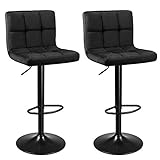 Songmics - Lot de 2 tabourets de bar avec surface en