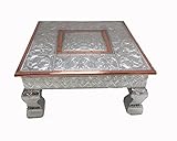 Table basse bajot en cuivre aluminé de 30,48 x 30,48