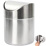 Mini Poubelle de Comptoir Acier Inoxydable Mini Poubelle