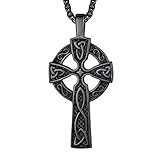 Richsteel Pendentif Croix Celtique en Noire pour Homme