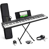 Alesis Clavier piano 88 touches avec 480 sons, haut-parleurs,