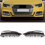 HZTWFC Une paire de grilles noires brillantes pour