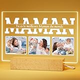 Bemaystar Cadeau Fete Des Meres Personnalisé: Lampe