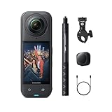 Insta360 X5 Pack Moto - caméra d'action 360° 8K étanche,