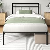 Zinus Elias - Cadre de lit en métal 90x190 cm avec