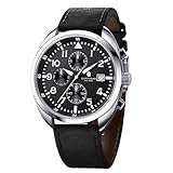 SAPPHERO Montre chronographe pour homme - Étanche jusqu'à