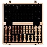 A&A Jeu d'échecs magnétique Pliable en Bois de 38,1