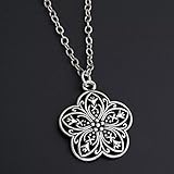 Pendentif Vintage Colliers bohème tibétain Argent Couleur