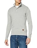 Schott NYC Homme Plmilford9 Pull Sweater, Gris (Medium