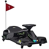 HOMCOM Kart électrique pour Enfant 12V, Karting Enfant,