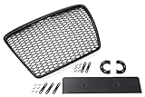 Calandre Grille Nid D'abeilles Noir Mat Compatible