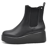 IF FASHION Bottes Bottines Chelsea Chaussures Femme
