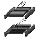 GUANJUNE 20 Pack Cintres Pantalons,Cintres de Jupe