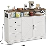 BonVache Meuble de Rangement, Buffet, avec Placard